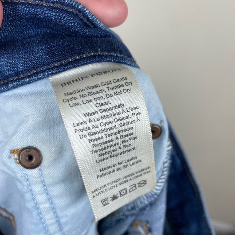 Aritiza Denim Forum The Lola High Rise Skinny Crop Jeans Size 30 - Picture 12 of 14